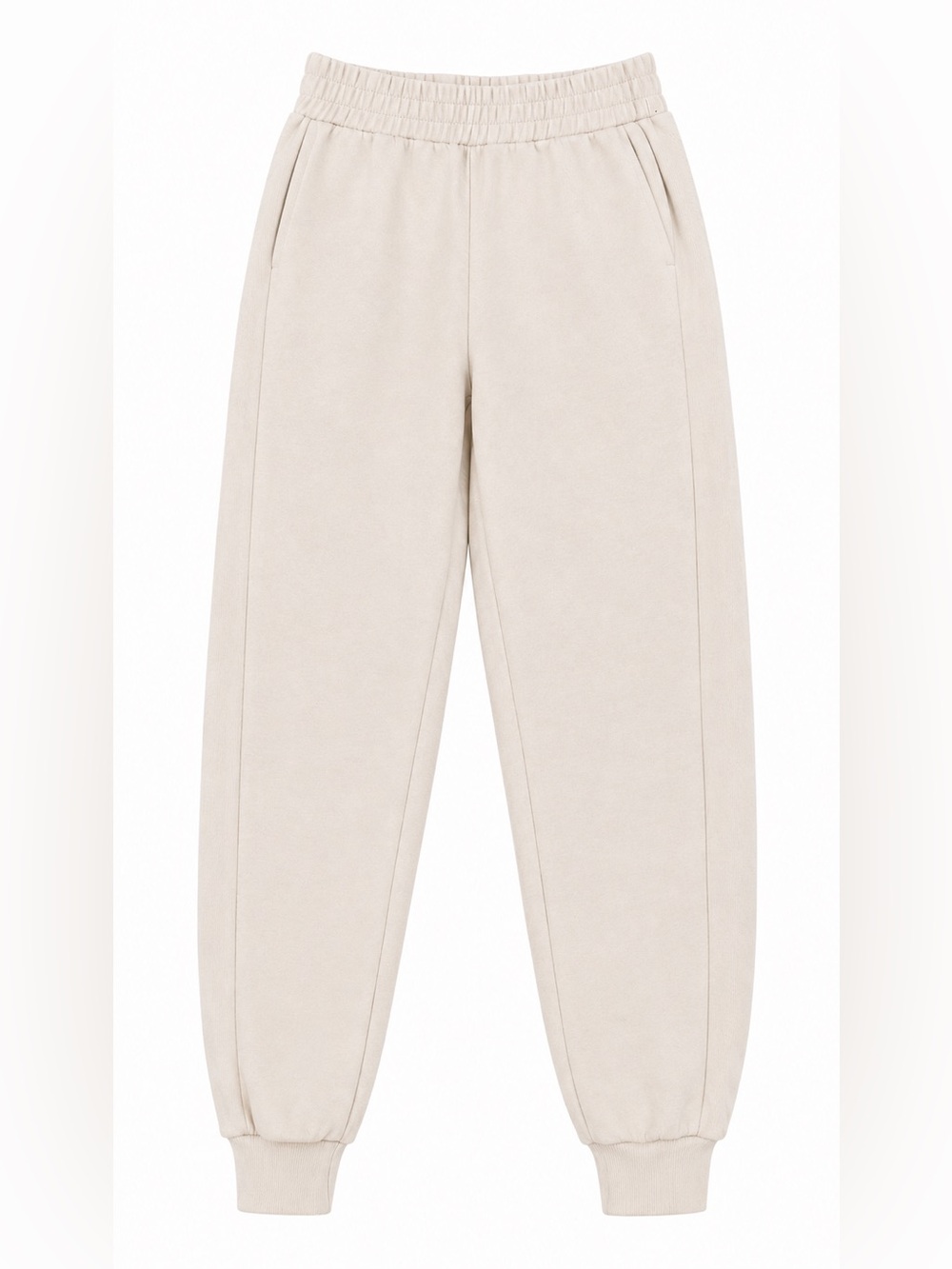 Zara Cream Pull-On Joggers